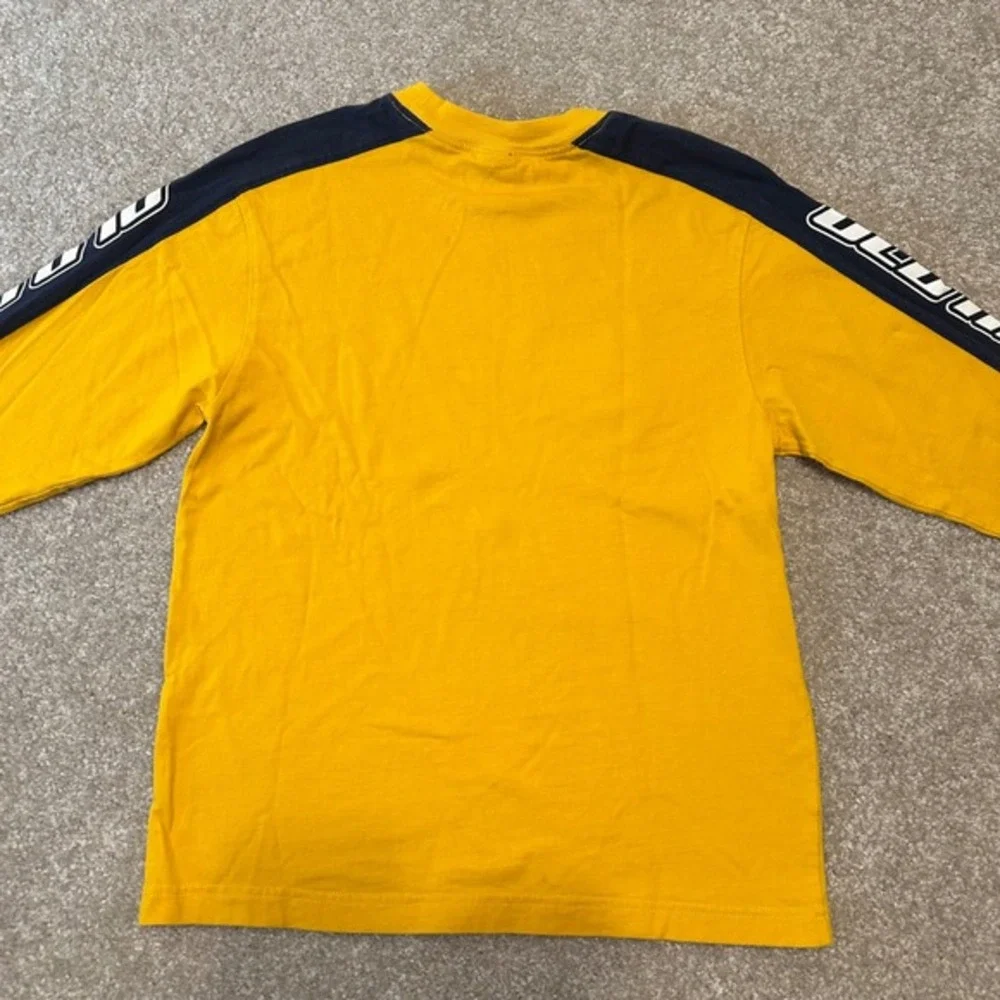 Kids Old Navy Yellow Long Sleeve‎ Motorcycle Graphic T Shirt Size L